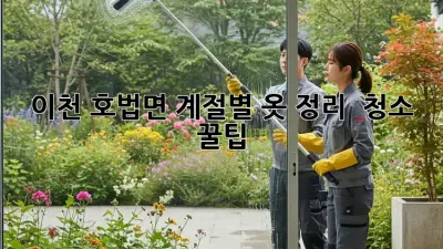 이천 호법면 계절별 옷 정리 & 청소 꿀팁